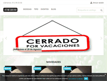 Tablet Screenshot of latintoreriavinoteca.com